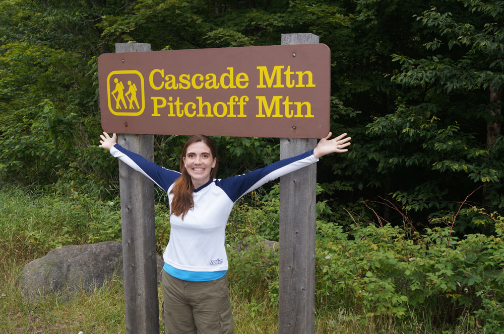 Trailhead Sign at Cascade & Porter Adirondacks 